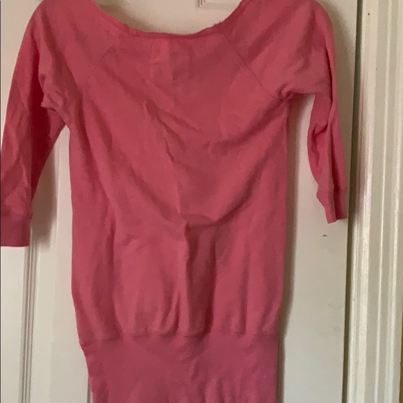 Pink 3/4 sleeve shirt with pockets - Picture 3 of 3